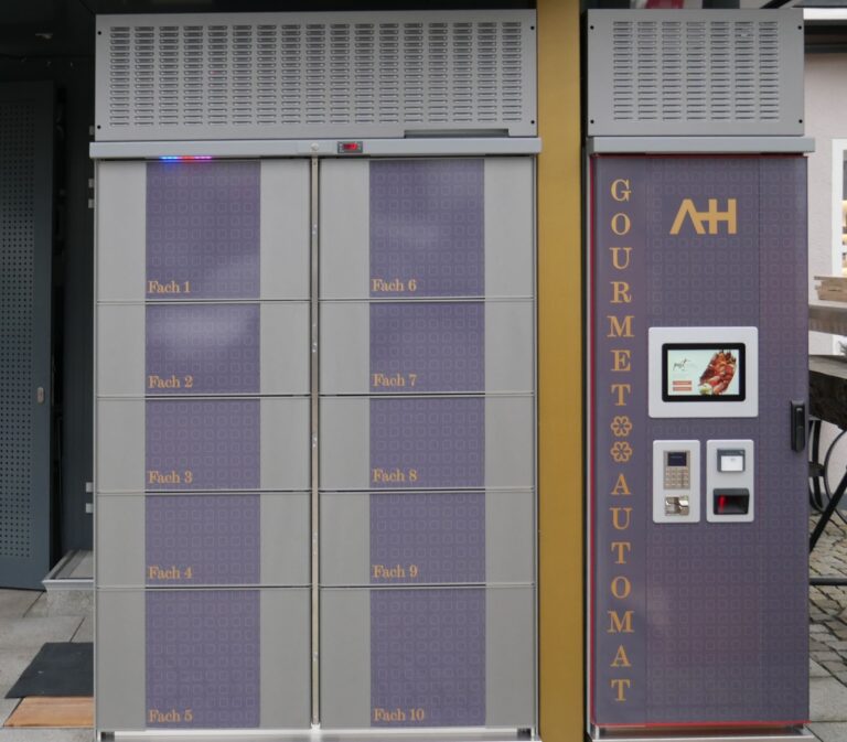 LockTec cool lockers Anlage Gourmet Automat