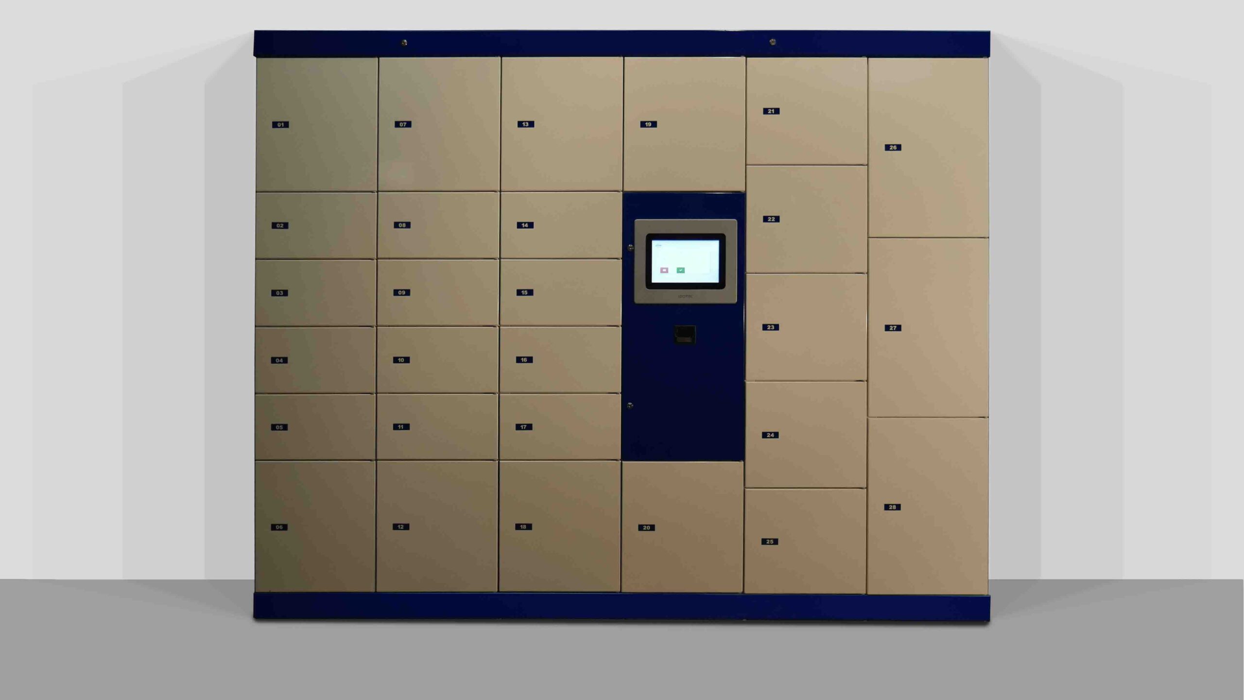 Servicebox transfer station for goods, parcels and documents